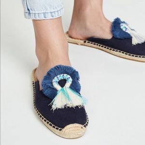 SOLUDOS- Blue Mules Size 9